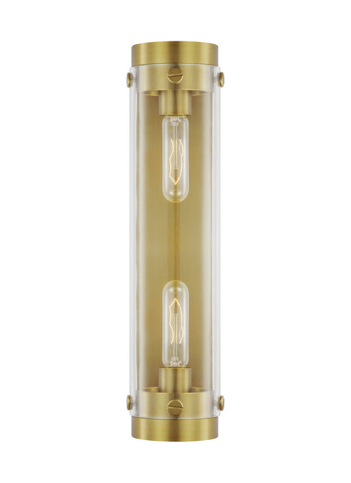 Visual Comfort Studio CW1002BBS Two Light Wall Sconce, Burnished Brass