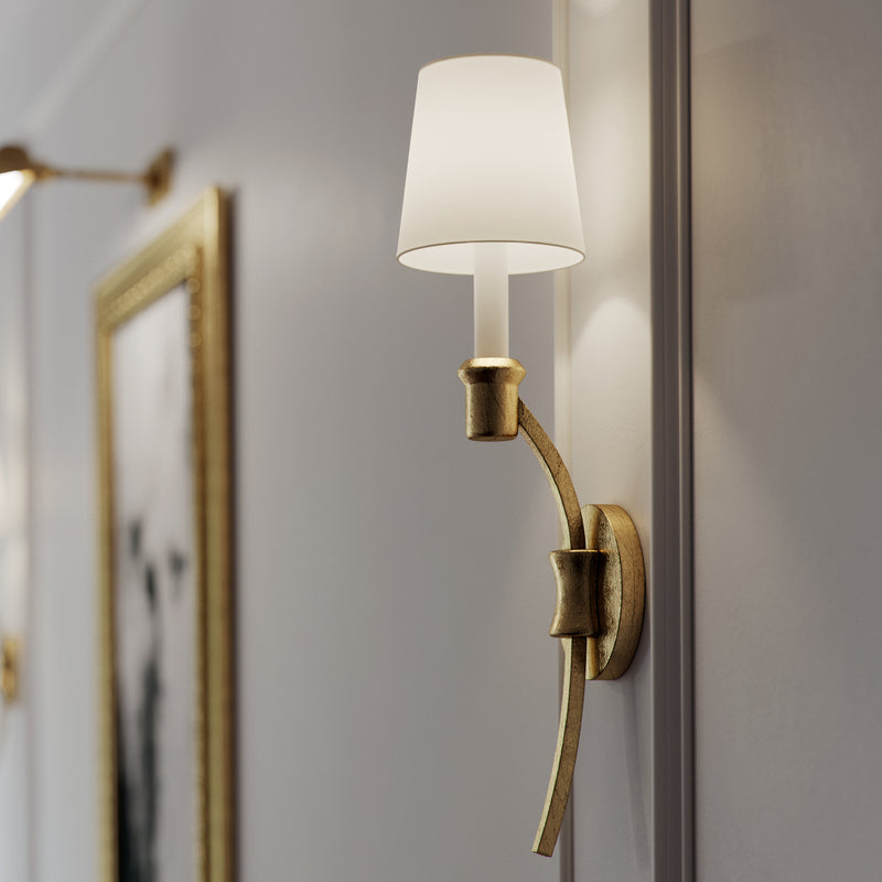 Visual Comfort Studio CW1031ADB One Light Wall Sconce, Antique Gild