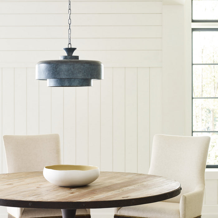 Visual Comfort Studio EP1161WGV One Light Pendant, Weathered Galvanized