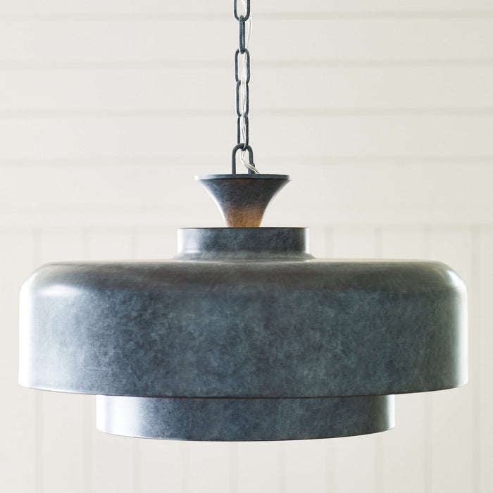 Visual Comfort Studio EP1161WGV One Light Pendant, Weathered Galvanized