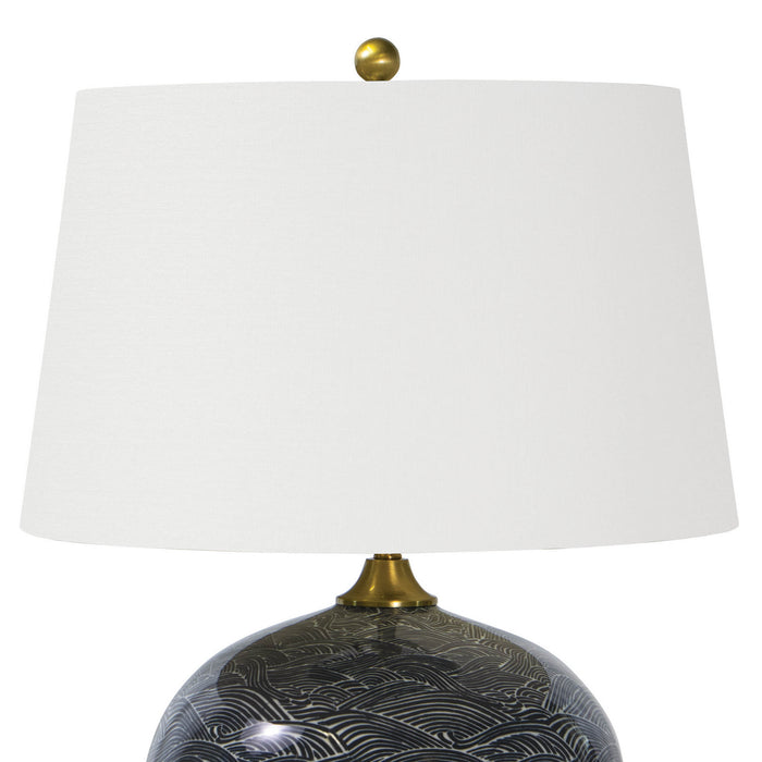 Regina Andrew 13-1289BLK One Light Table Lamp, Ebony