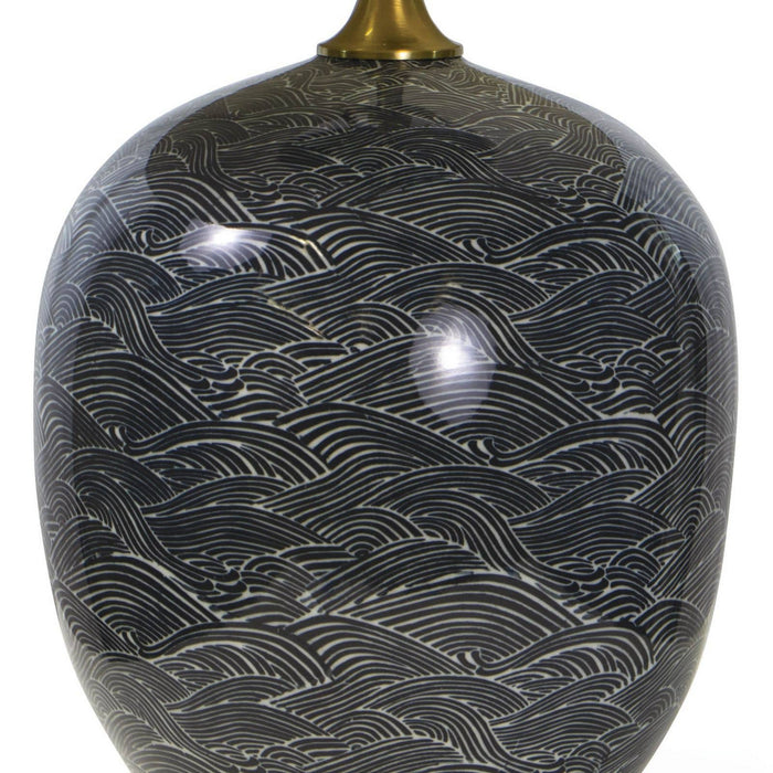 Regina Andrew 13-1289BLK One Light Table Lamp, Ebony