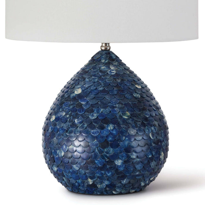 Regina Andrew 13-1326BLU One Light Table Lamp, Blue