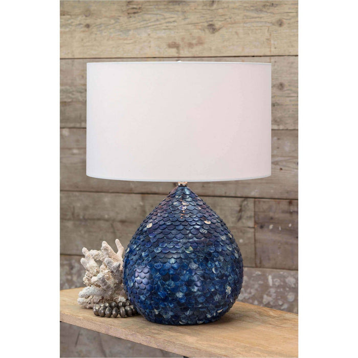 Regina Andrew 13-1326BLU One Light Table Lamp, Blue