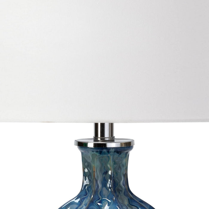 Regina Andrew 13-1423BL One Light Table Lamp, Blue