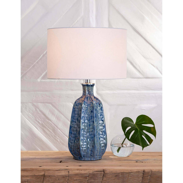Regina Andrew 13-1423BL One Light Table Lamp, Blue
