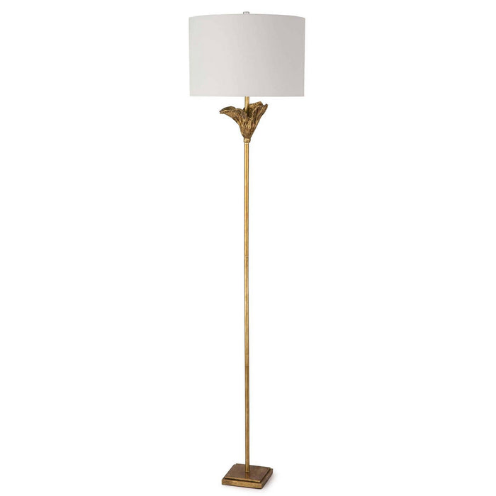 Regina Andrew 14-1037 One Light Floor Lamp, Antique Gold Leaf