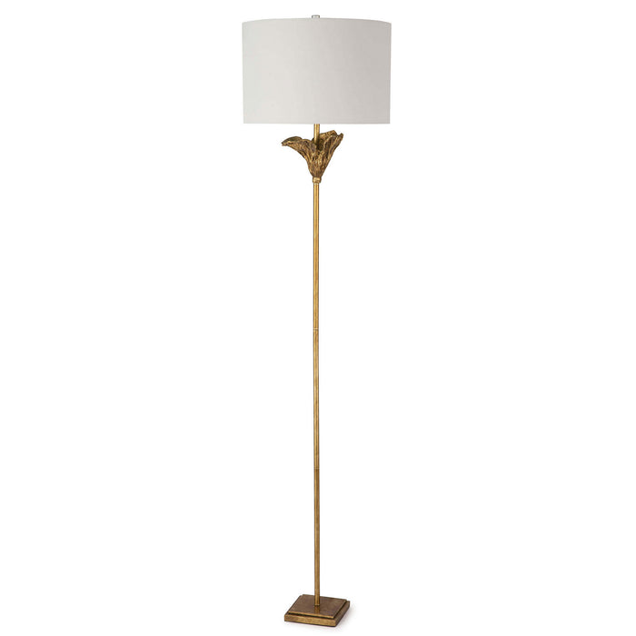 Regina Andrew 14-1037 One Light Floor Lamp, Antique Gold Leaf