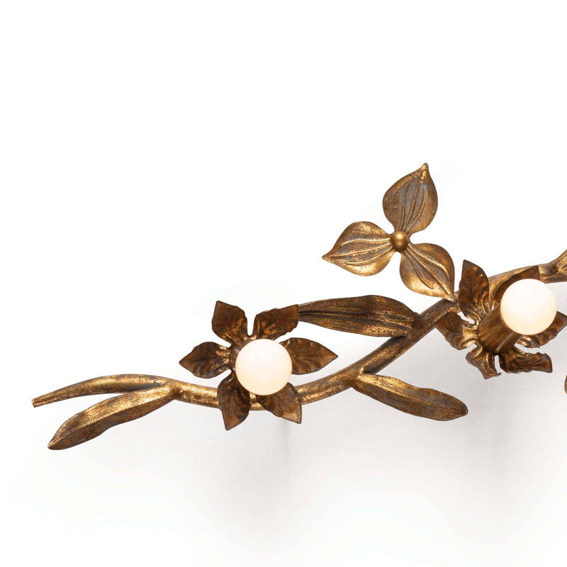 Regina Andrew 15-1091 Five Light Wall Sconce, Antique Gold Leaf
