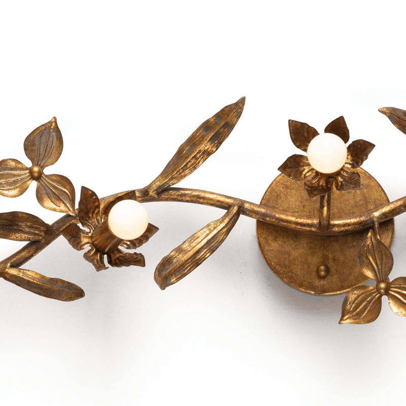 Regina Andrew 15-1091 Five Light Wall Sconce, Antique Gold Leaf