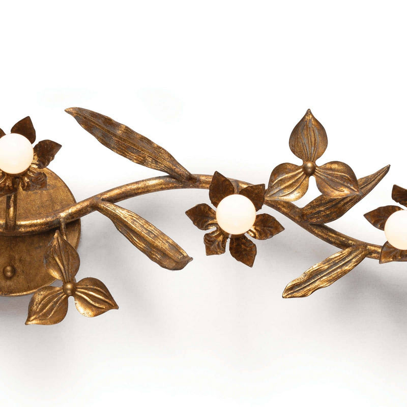Regina Andrew 15-1091 Five Light Wall Sconce, Antique Gold Leaf