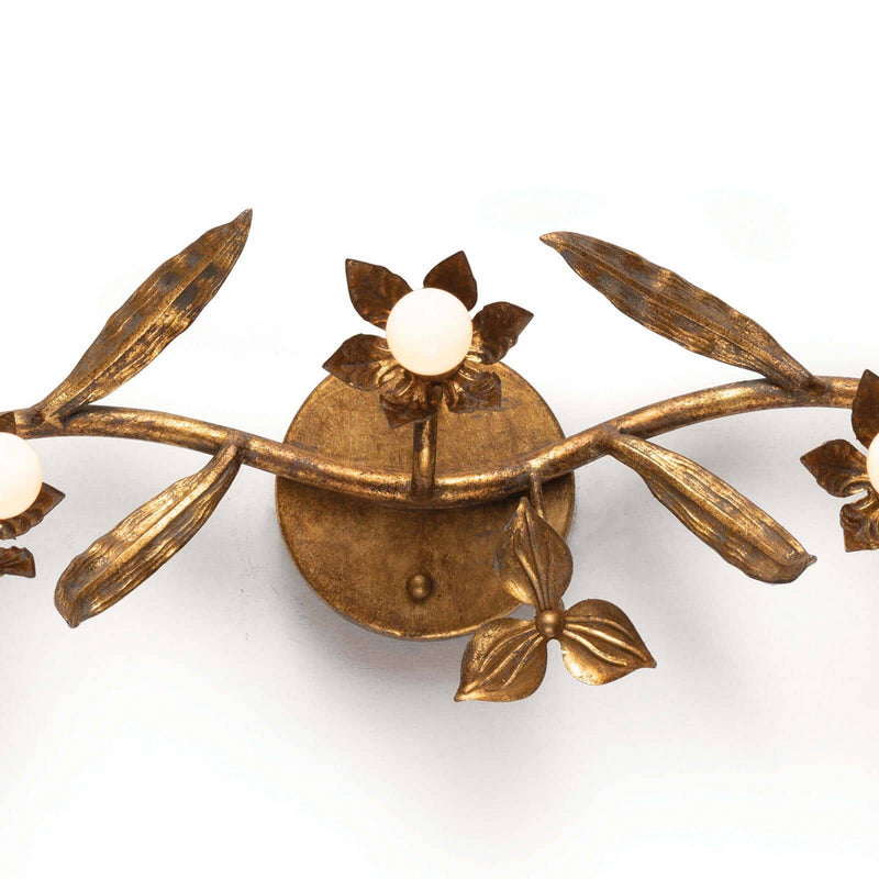 Regina Andrew 15-1091 Five Light Wall Sconce, Antique Gold Leaf