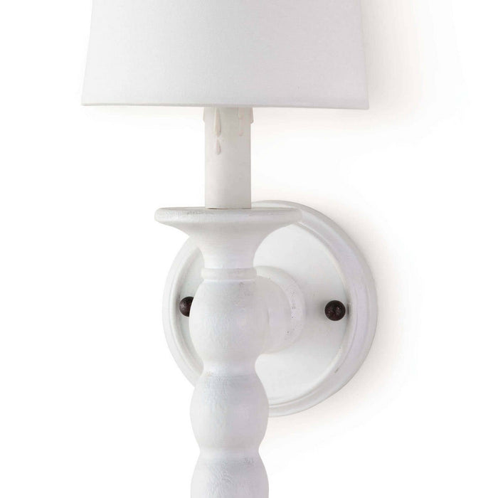 Regina Andrew 15-1117WT One Light Wall Sconce, White