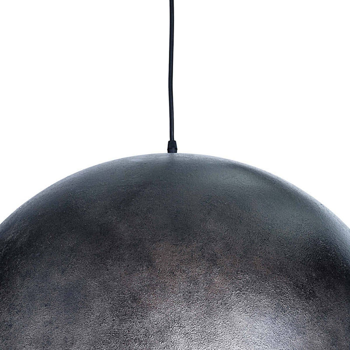 Regina Andrew 16-1091BLK One Light Pendant, Blackened Steel