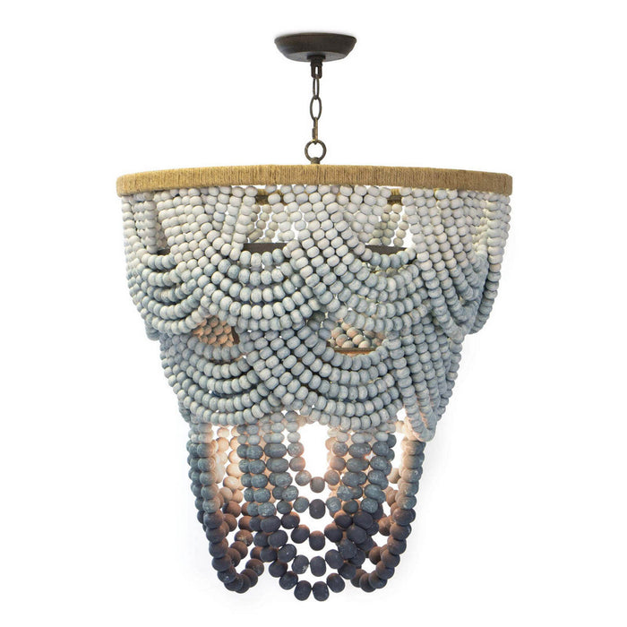 Regina Andrew 16-1179 Six Light Chandelier, Blue