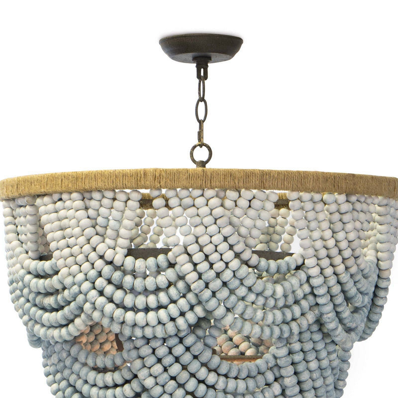 Regina Andrew 16-1179 Six Light Chandelier, Blue