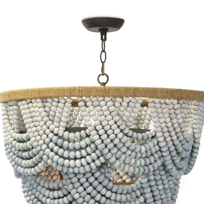 Regina Andrew 16-1179 Six Light Chandelier, Blue