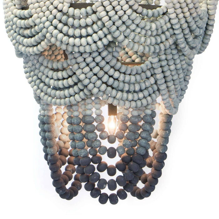 Regina Andrew 16-1179 Six Light Chandelier, Blue