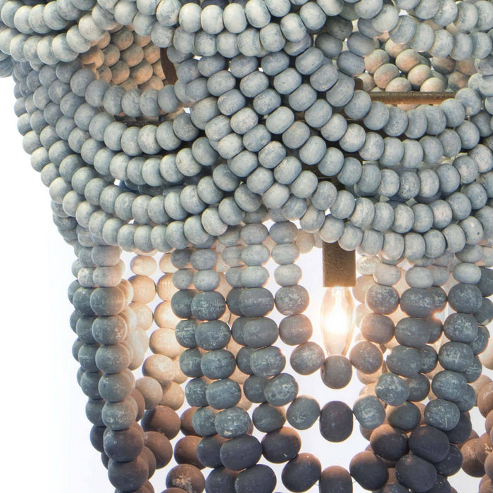 Regina Andrew 16-1179 Six Light Chandelier, Blue