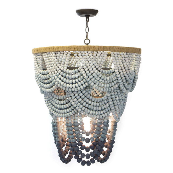 Regina Andrew 16-1179 Six Light Chandelier, Blue