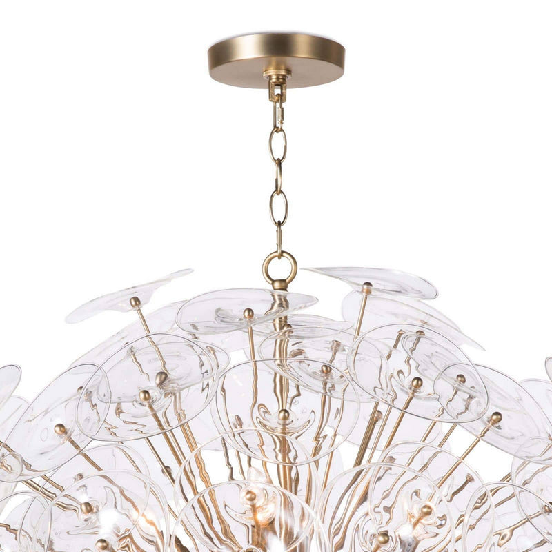 Regina Andrew 16-1188CLR 12 Light Chandelier, Natural Brass