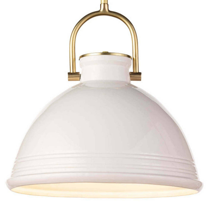 Regina Andrew 16-1219WT One Light Pendant, White