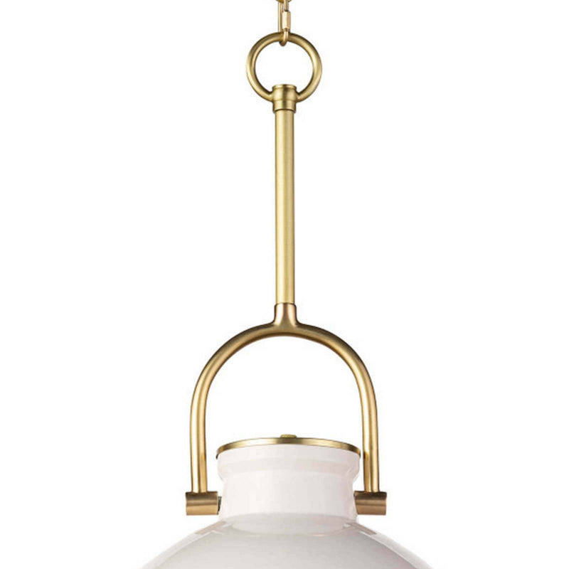 Regina Andrew 16-1219WT One Light Pendant, White