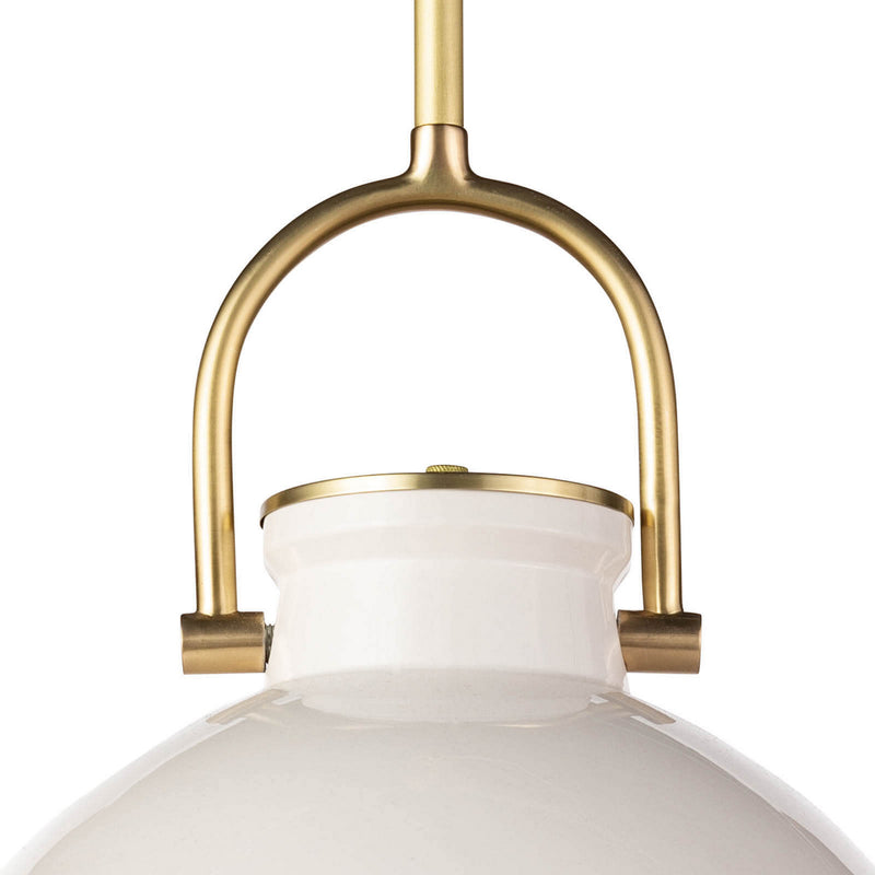 Regina Andrew 16-1219WT One Light Pendant, White