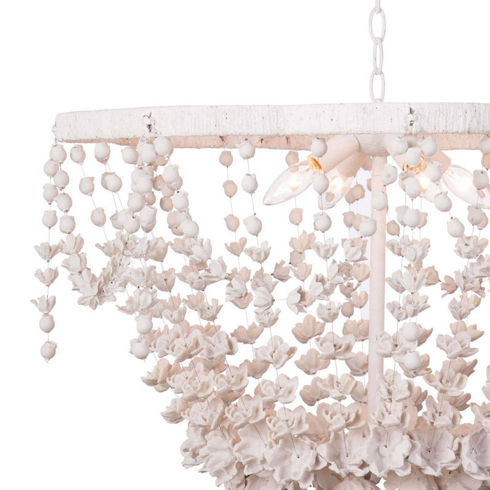Regina Andrew 16-1233 Four Light Chandelier, White