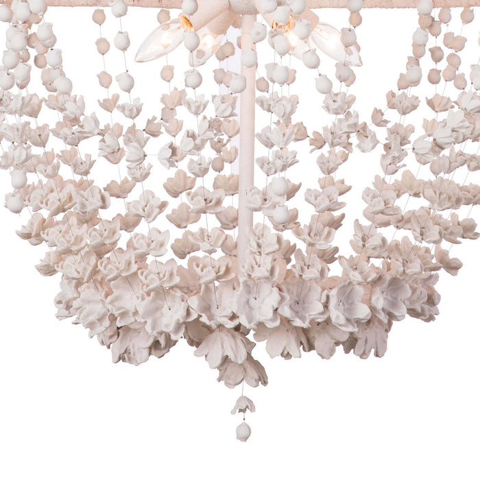 Regina Andrew 16-1233 Four Light Chandelier, White