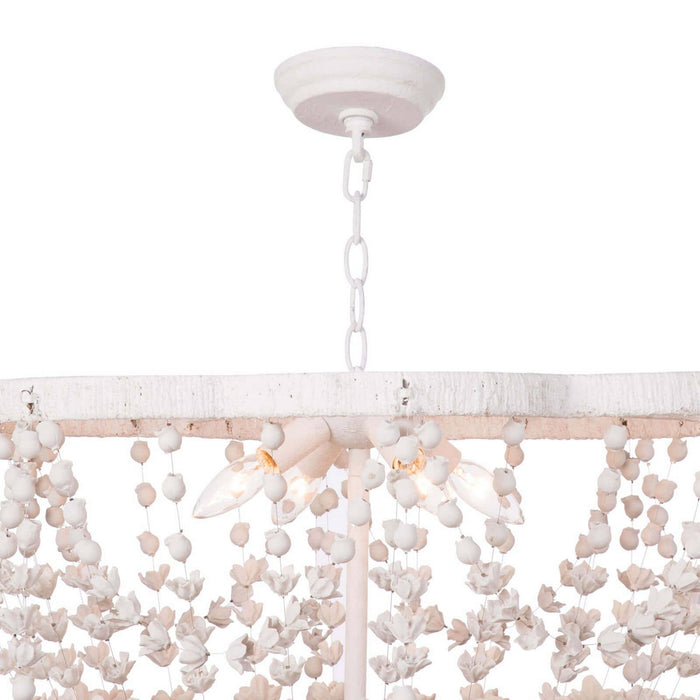Regina Andrew 16-1233 Four Light Chandelier, White