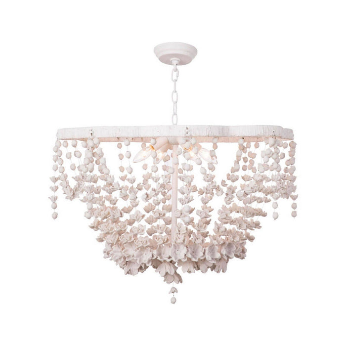 Regina Andrew 16-1233 Four Light Chandelier, White