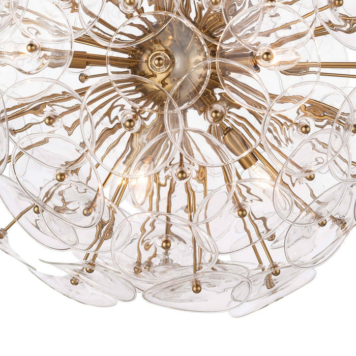 Regina Andrew 16-1243CLR Nine Light Chandelier, Natural Brass (Display - Final Sale)