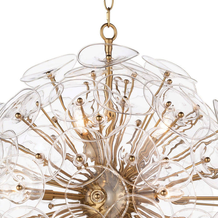 Regina Andrew 16-1243CLR Nine Light Chandelier, Natural Brass (Display - Final Sale)