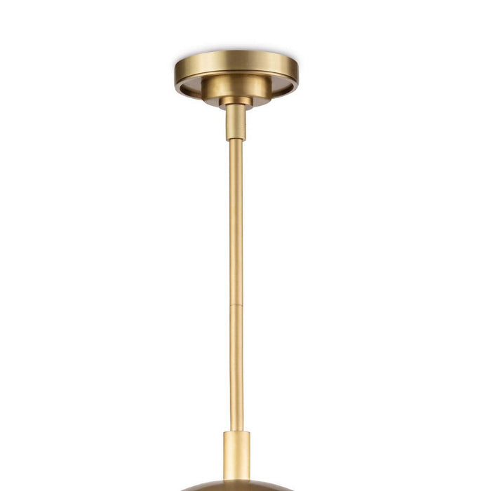 Regina Andrew 16-1246NB Three Light Pendant, Natural Brass