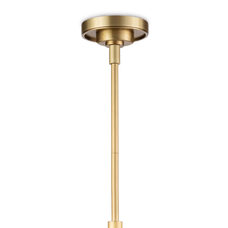 Regina Andrew 16-1246NB Three Light Pendant, Natural Brass
