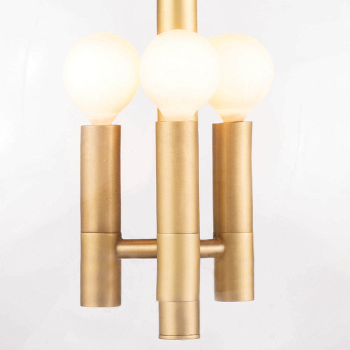 Regina Andrew 16-1246NB Three Light Pendant, Natural Brass