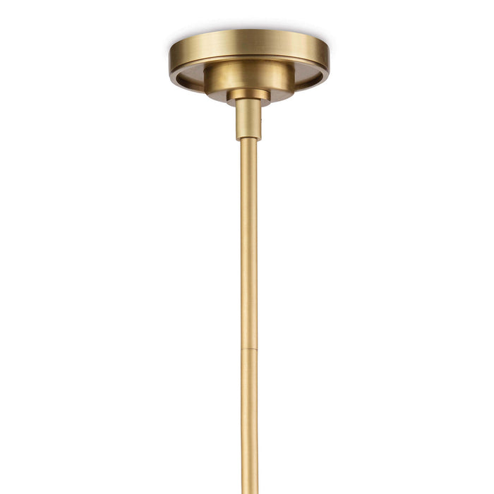 Regina Andrew 16-1247NB Three Light Pendant, Natural Brass