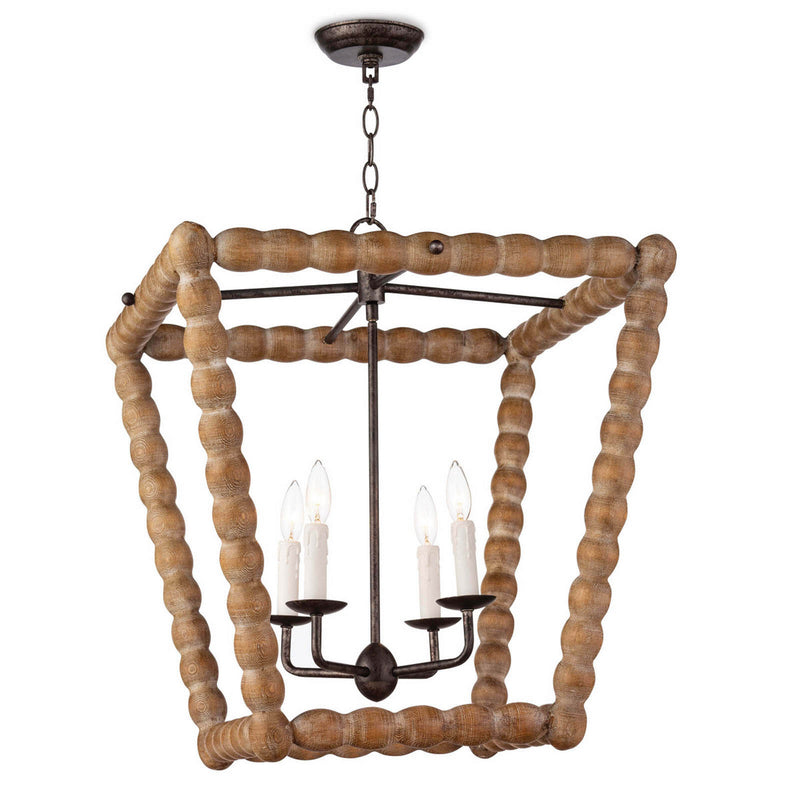 Regina Andrew 16-1254NAT Four Light Chandelier, Natural