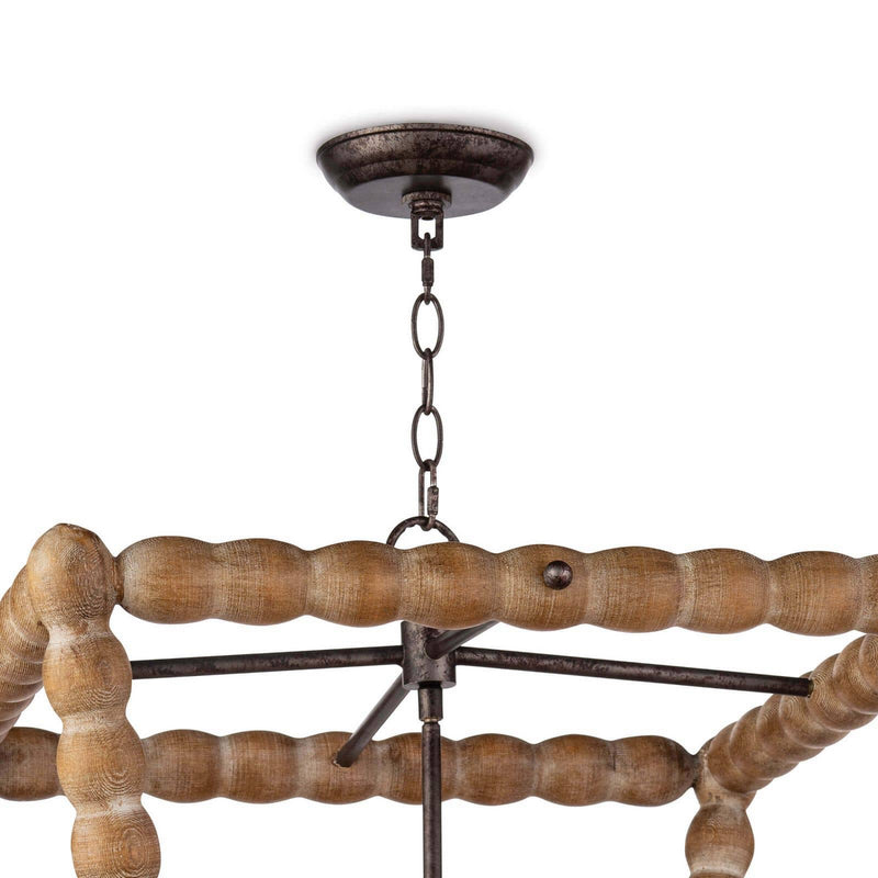 Regina Andrew 16-1254NAT Four Light Chandelier, Natural