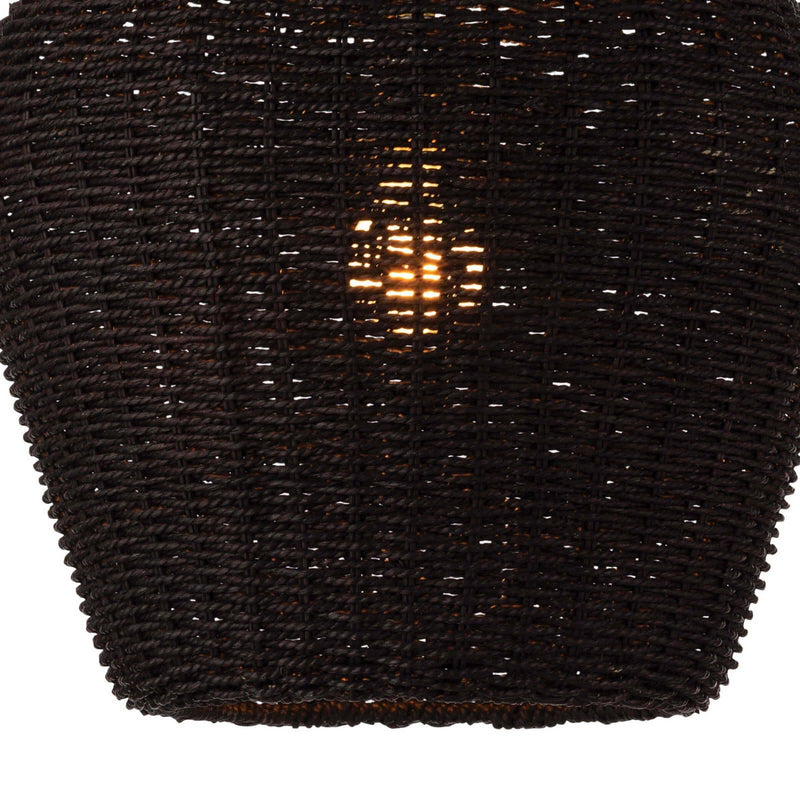 Regina Andrew 16-1261BLK One Light Pendant, Black