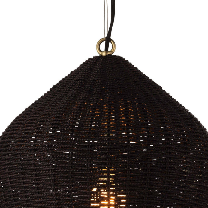 Regina Andrew 16-1261BLK One Light Pendant, Black