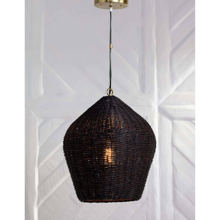 Regina Andrew 16-1261BLK One Light Pendant, Black