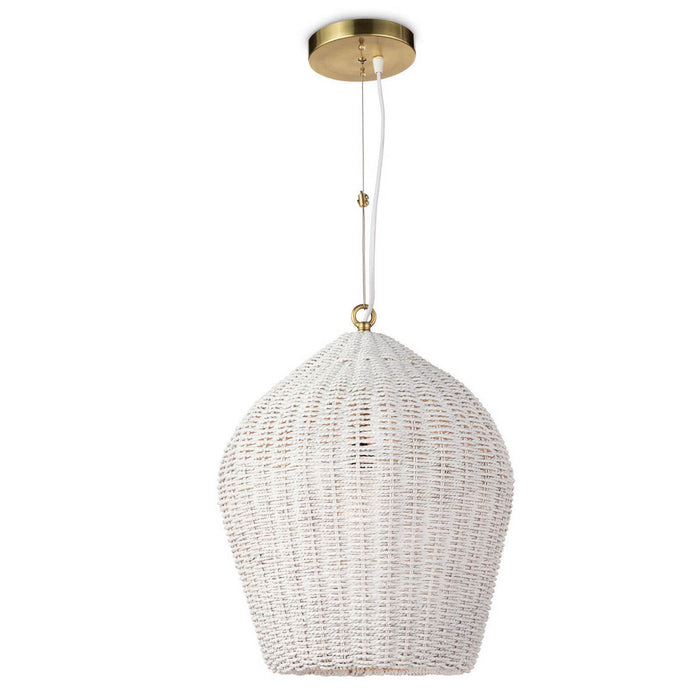 Regina Andrew 16-1261WT One Light Pendant, White