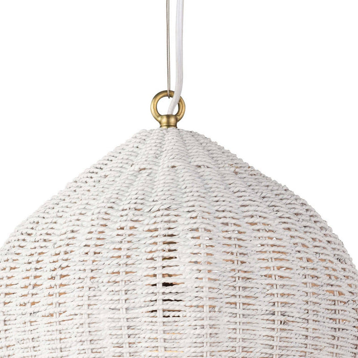 Regina Andrew 16-1261WT One Light Pendant, White