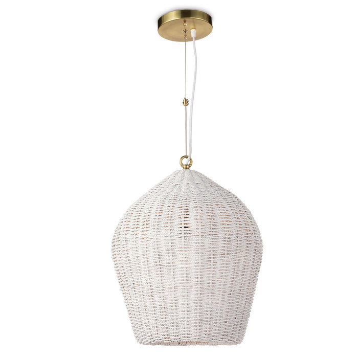 Regina Andrew 16-1261WT One Light Pendant, White