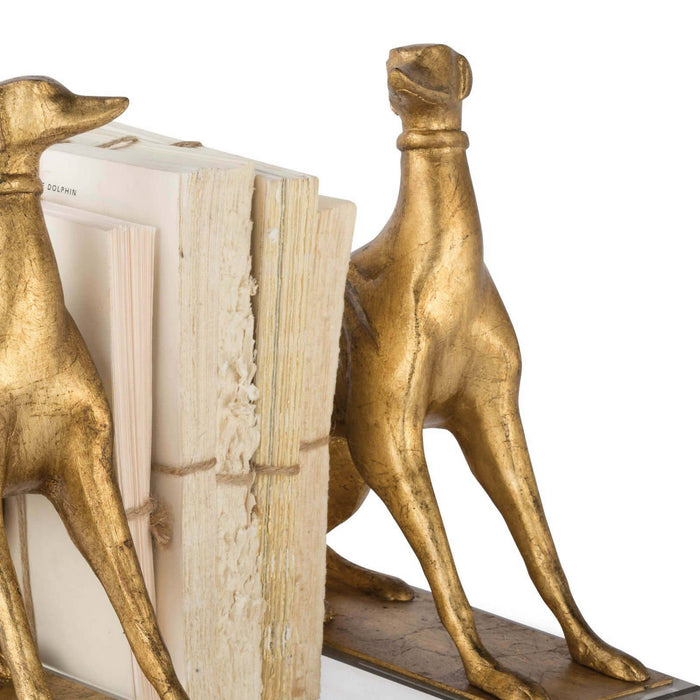 Regina Andrew 20-1263 Book Ends, Antique Gold Leaf