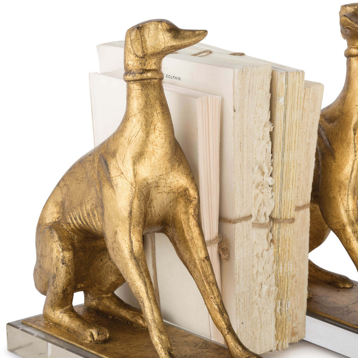 Regina Andrew 20-1263 Book Ends, Antique Gold Leaf