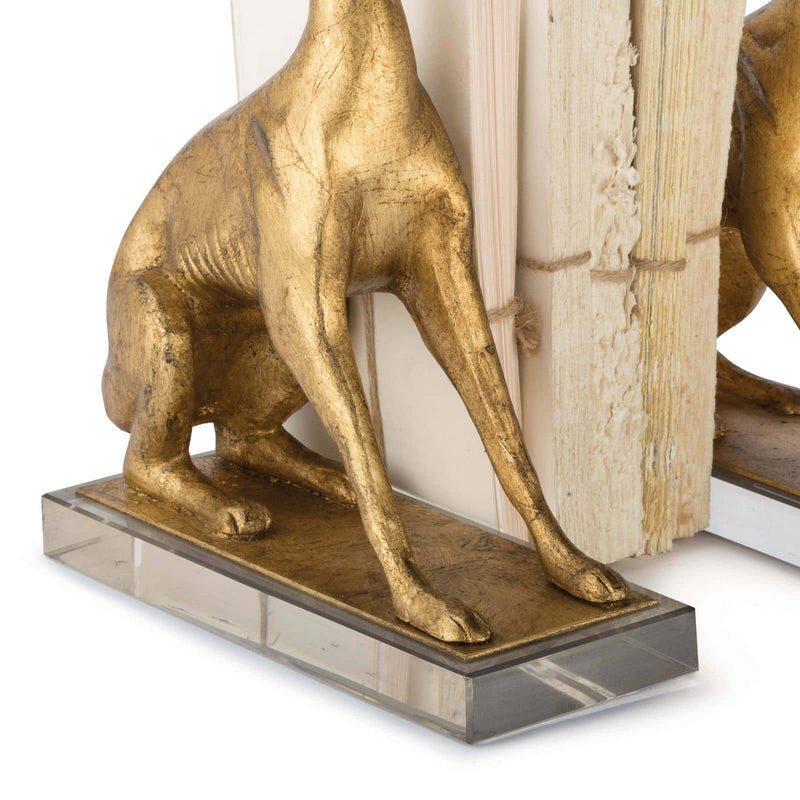 Regina Andrew 20-1263 Book Ends, Antique Gold Leaf