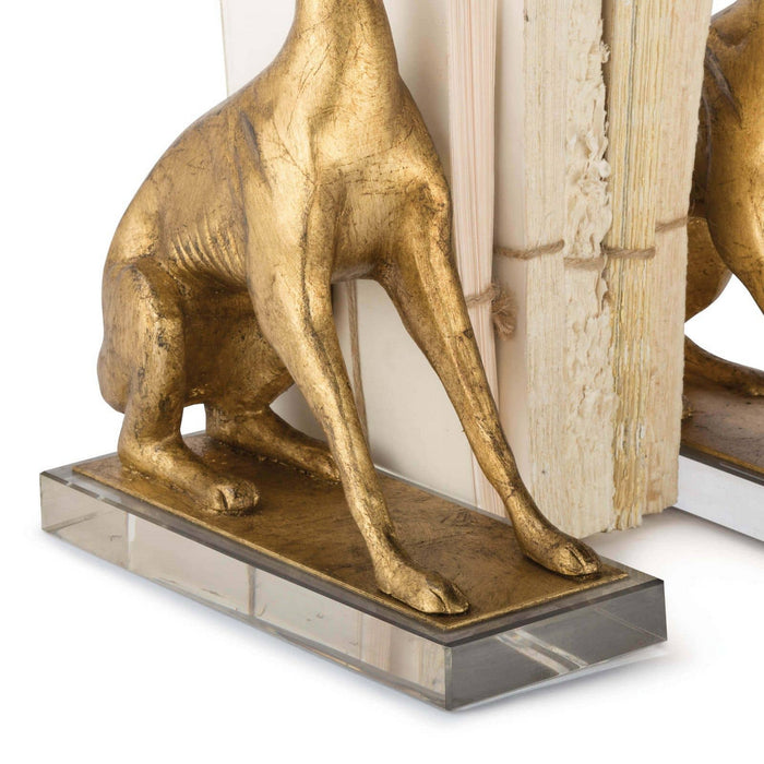 Regina Andrew 20-1263 Book Ends, Antique Gold Leaf